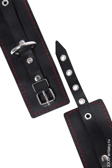 Наручники однослойные с контрастной строчкой