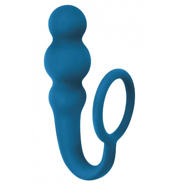 Анальный стимулятор с эрекционным кольцом