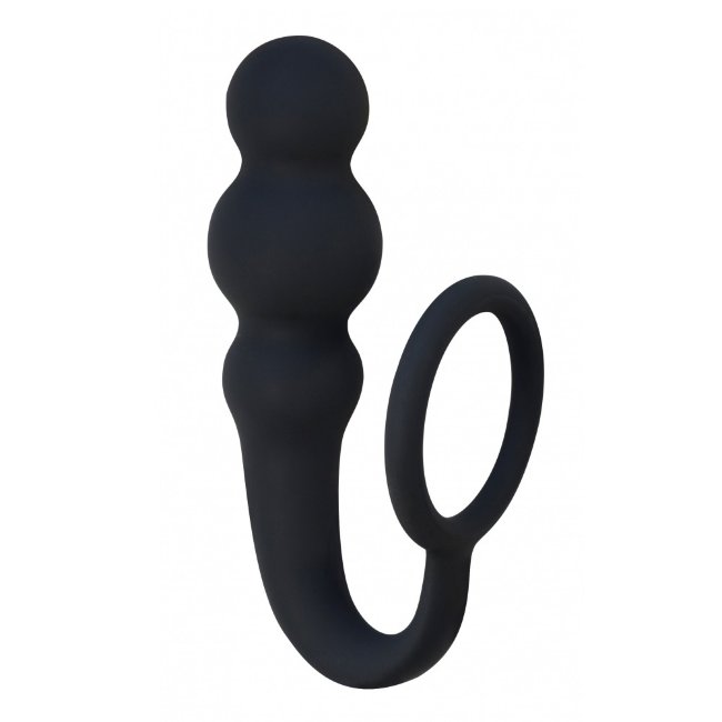 Анальный стимулятор с эрекционным кольцом