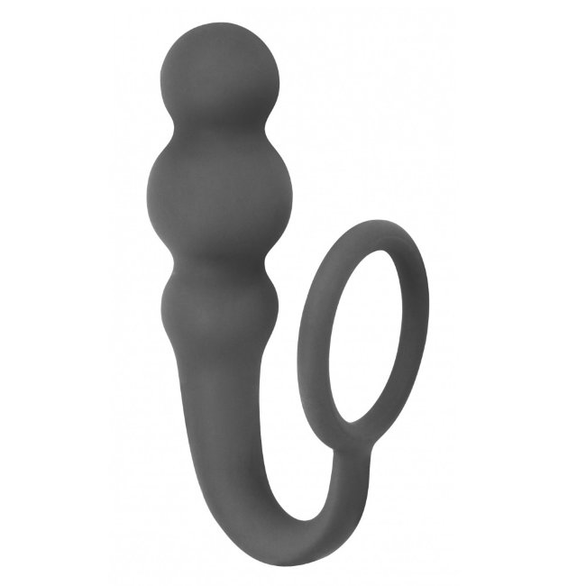 Анальный стимулятор с эрекционным кольцом