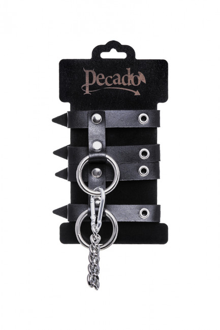 Изящные кожаные наручники