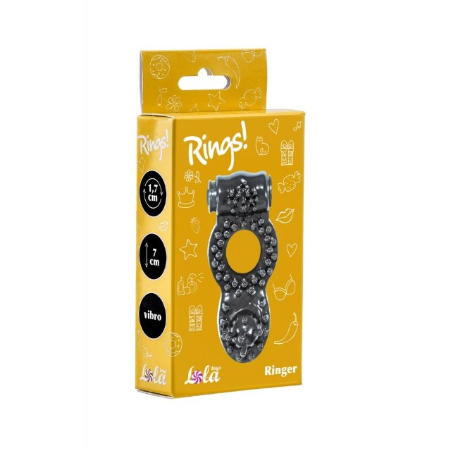 Кольцо мужское эрекционное с вибрацией Кольцо мужское эрекционное с вибрацией