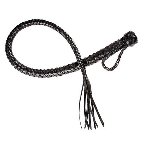 Плетеная плетка с хлопушкой на конце