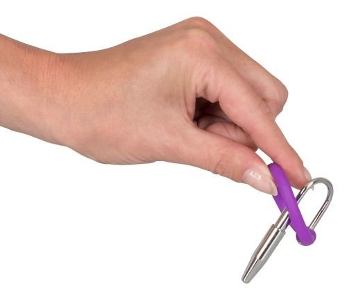 Уретральный cтимулятор с силиконовым кольцом под головку