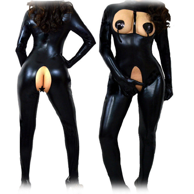 Комбинезон с разрезом в промежности