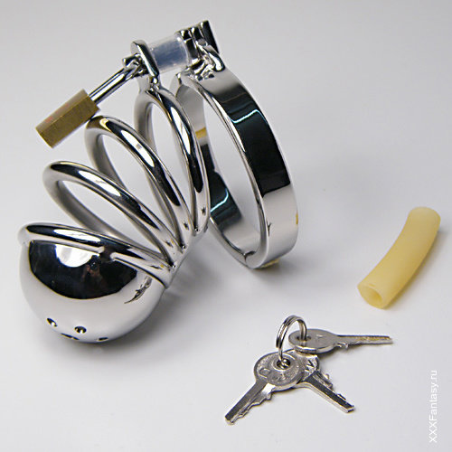 Клетка целомудрия на пенис с закрытой головкой Клетка целомудрия на пенис с закрытой головкой