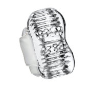 Нереалистичный прозрачный мастурбатор с вибрацией Khani