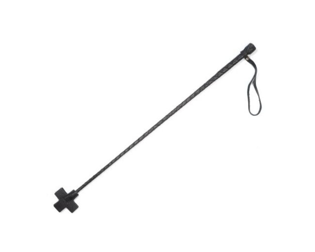 Плетеный стек из натуральной кожи