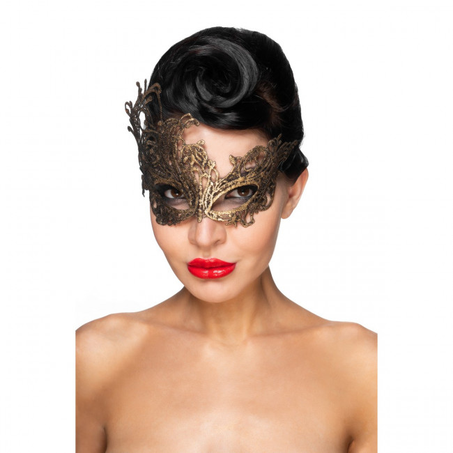 Ассиметричная женская карнавальная маска из кружев