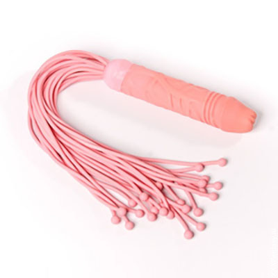 Латексная плетка с ручкой-пенисом