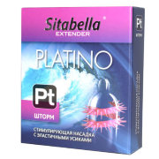 Презерватив-насадка с ободком и усиками Sitabella