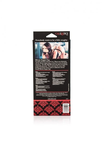 Силиконовый кляп с пробкой