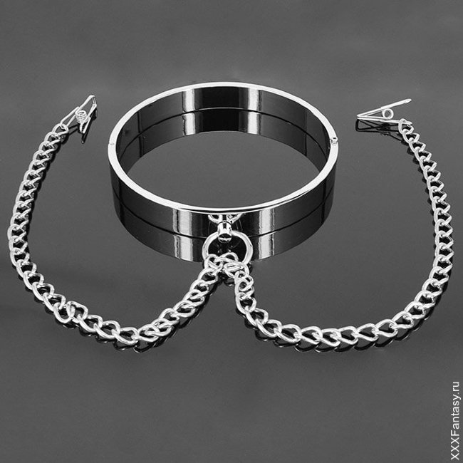 Ошейник с зажимами на цепях Ошейник с зажимами на цепях