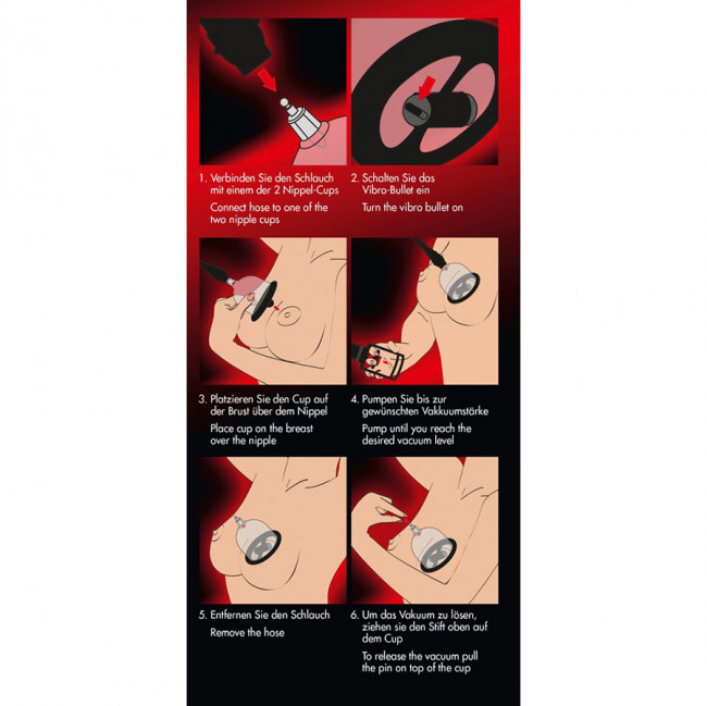 Вакуумная вибро помпа для сосков Nipple Cups Вакуумная вибро помпа для сосков Nipple Cups