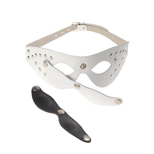 Маска из кожи с шорами Маска из кожи с шорами