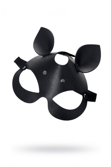 Эффектная маска кошечки из натуральной кожи Эффектная маска кошечки из натуральной кожи