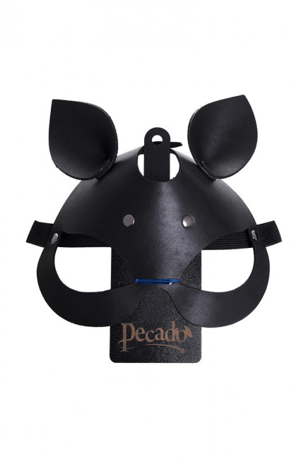 Эффектная маска кошечки из натуральной кожи Эффектная маска кошечки из натуральной кожи