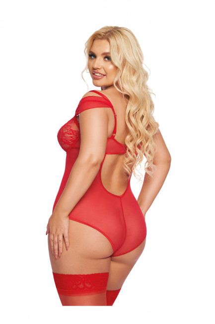 Изысканное боди с открытыми сосками и промежностью 