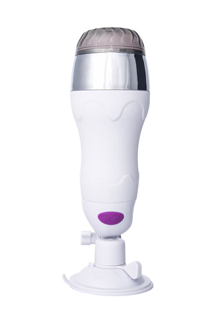 Реалистичный вибромастурбатор в колбе с присоской и подогревом Реалистичный вибромастурбатор в колбе с присоской и подогревом