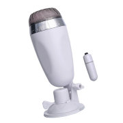 Реалистичный мастурбатор в колбе на присоске с вибро пулькой TOYFA