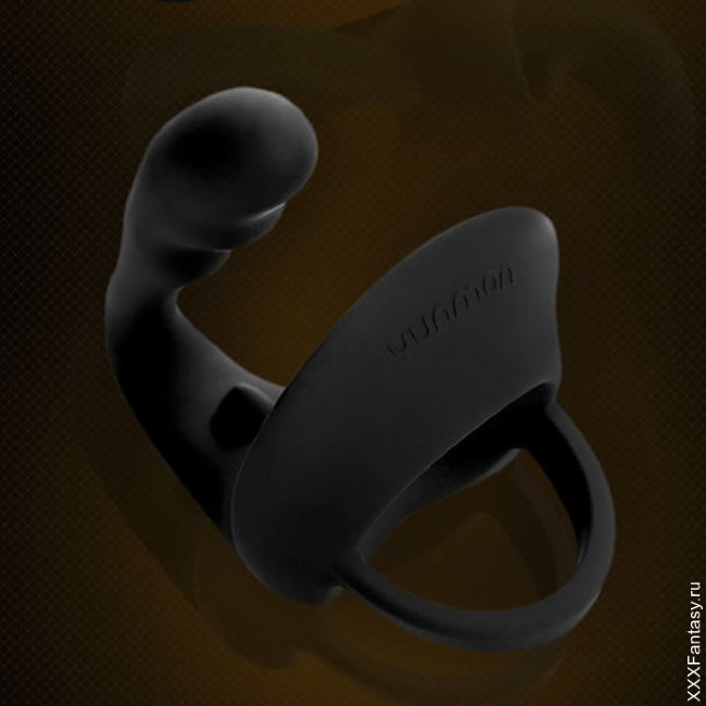 Стимулятор простаты с кольцом на пенис и мошонку Стимулятор простаты с кольцом на пенис и мошонку