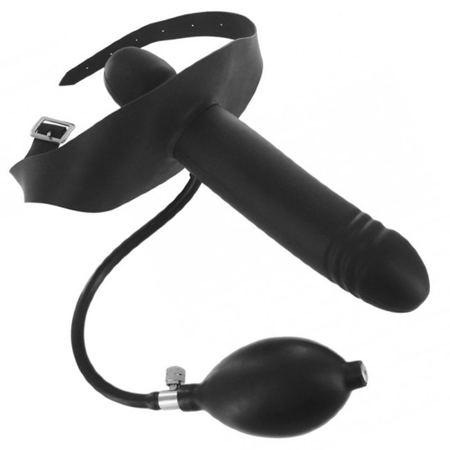 Надувной кляп с мужским членом