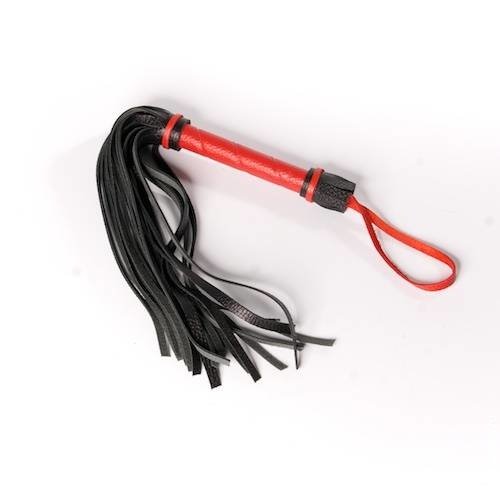 Мини плеть из кожи двух цветов Мини плеть из кожи двух цветов