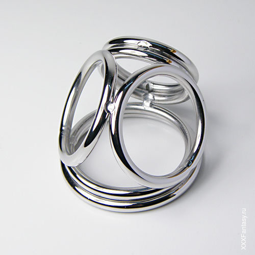 Металлические кольца для члена и мошонки Металлические кольца для члена и мошонки