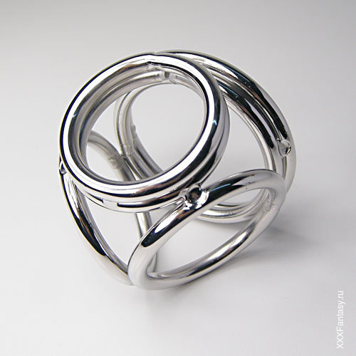 Металлические кольца для члена и мошонки Металлические кольца для члена и мошонки