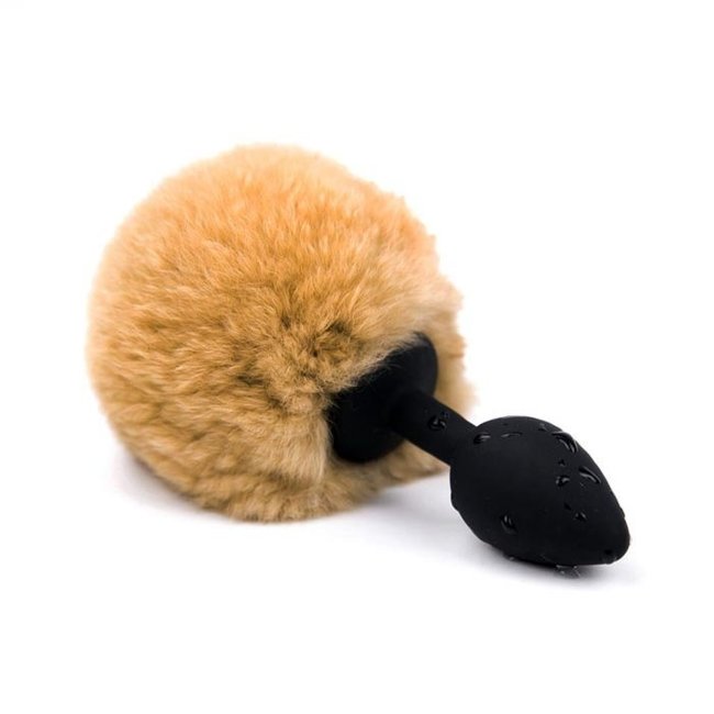 Анальная затычка с рыжим хвостиком Анальная затычка с рыжим хвостиком