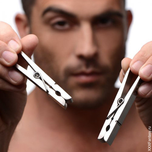 ​Стальные бельевые прищепки на соски и гениталии