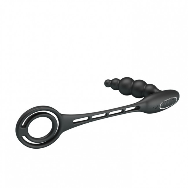 Эрекционное кольцо с анальным вибратором