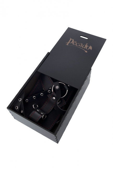 Сбруя из натуральной кожи для фиксации шеи и рук