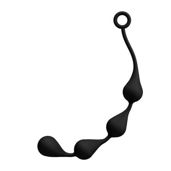 Силиконовая анальная цепочка с каплевидными звеньями