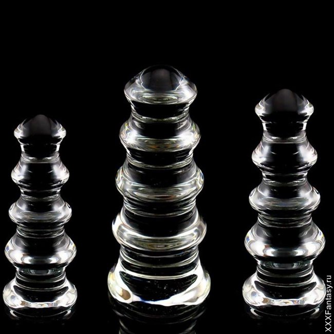 Стеклянная анальная пирамида для фистинга