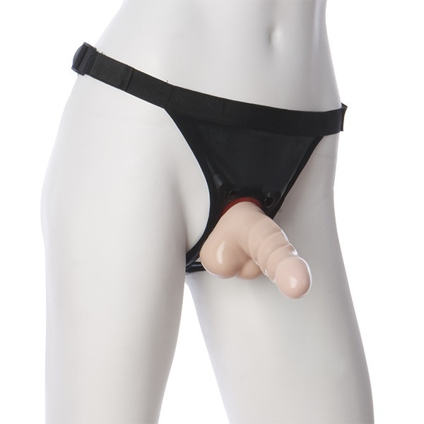 Анальная насадка с мошонкой Харнесс