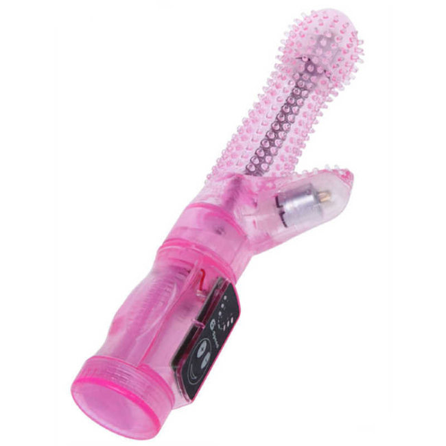 Рельефный секс-вибратор с вращающейся головкой