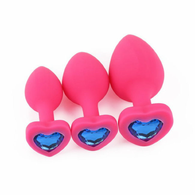 Анальная втулка с синим ограничителем Анальная втулка с синим ограничителем