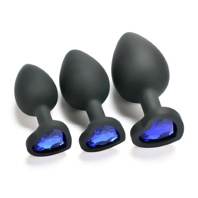 Анальная втулка из черного силикона Анальная втулка из черного силикона