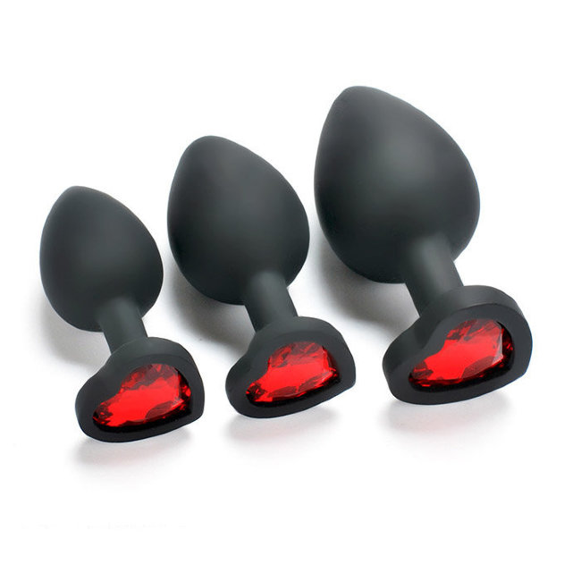 Анальная втулка из черного силикона Анальная втулка из черного силикона