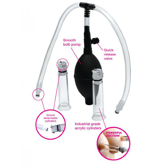 Вакуумные присоски с помпой-грушей