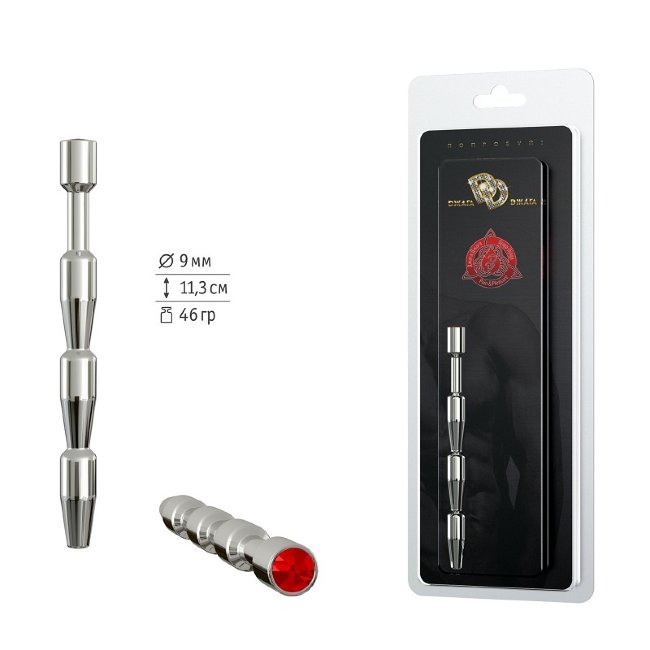 Уретральный стимулятор с красным кристаллом