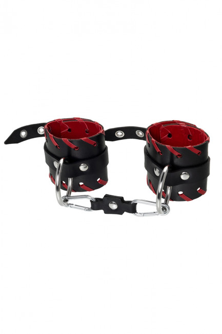 Наручники с красной окантовкой Наручники с красной окантовкой