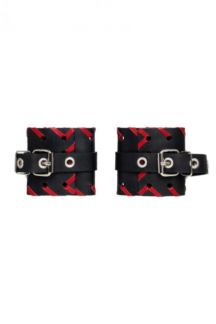 Наручники с красной окантовкой Наручники с красной окантовкой