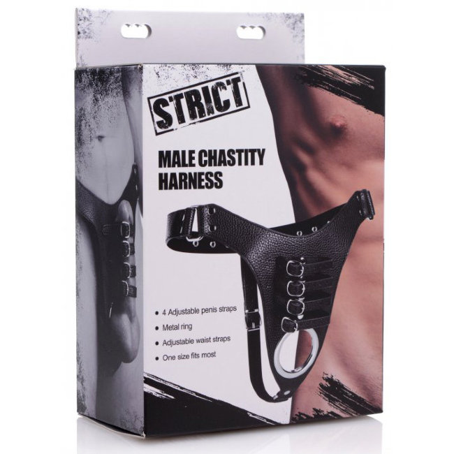 Мужская сбруя с ремешками на пенис Мужская сбруя с ремешками на пенис