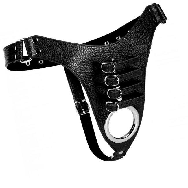 Мужская сбруя с ремешками на пенис Мужская сбруя с ремешками на пенис