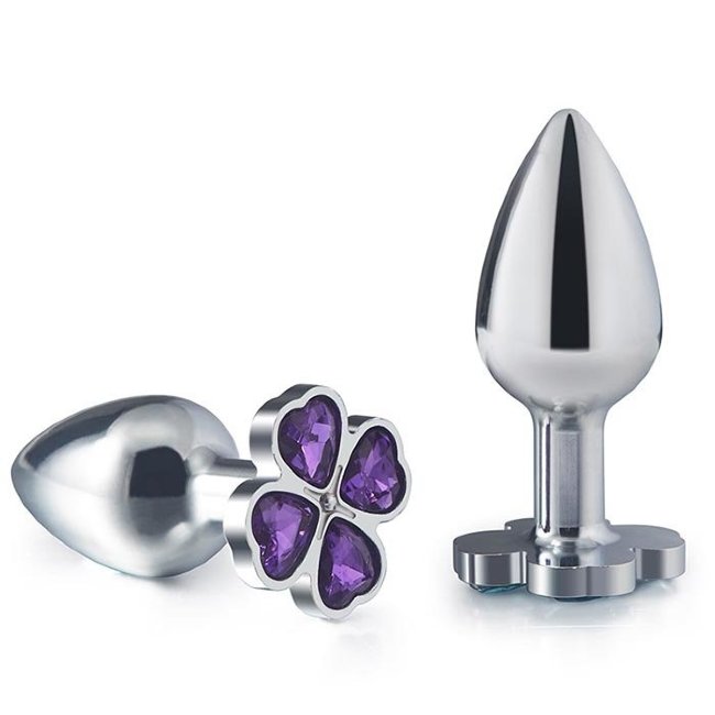 Анальная пробка с красивыми кристаллами