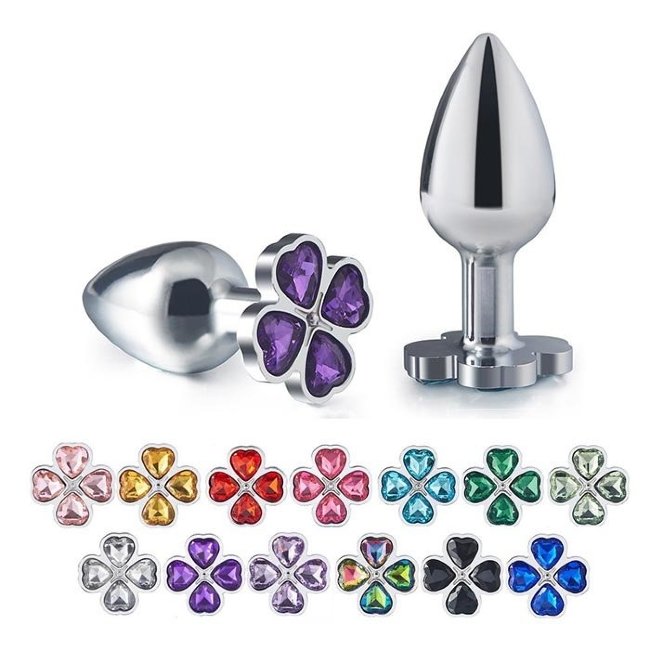 Анальная пробка с красивыми кристаллами