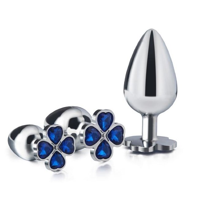 Анальная пробка с красивыми кристаллами