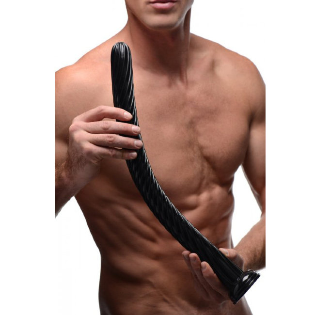 Гибкий анальный массажер со спиралью